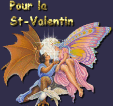 Gif animé pour la Saint Valentin anges